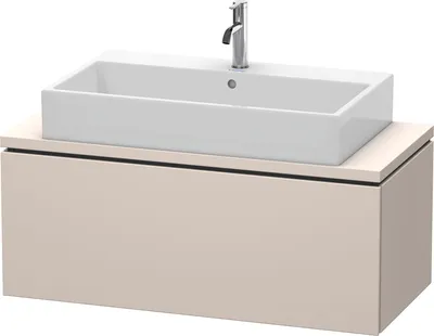 Produktbild von Konsolenunterschrank L-CUBE 400x1020x477mm taupe supermatt taupe supermatt
