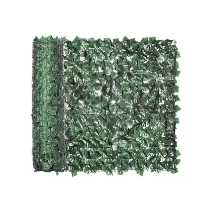 Produktbild von Sichtschutzhecke Pflegeleicht & UV-beständig Künstliche Hecke Garten Sichtschutz für Garten Terrasse 300x100cm Dunkelgrün