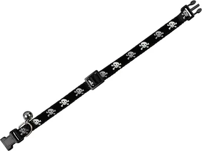 Produktbild von Nobby Katzenhalsband Totenkopf schwarz