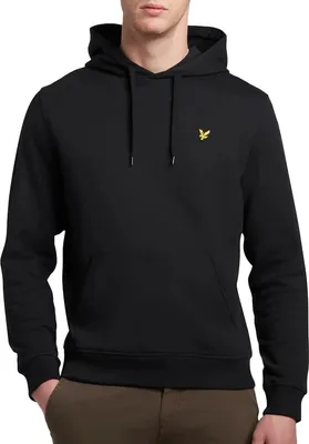 Produktbild von Lyle Scott Herren Fleece Kapuzenpullover Schwarz : Größe - XL Größe: XL