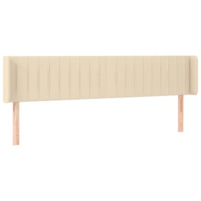 Produktbild von vidaXL Kopfteil mit Ohren Creme 203x16x78/88 cm Stoff