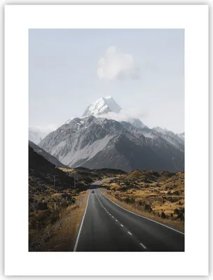 Produktbild von Poster - Poster ohne Rahmen - Weg Berg Gipfel - 30x40 cm - Wand Bild - Wanddeko - Wandbilder - Kunstposter - Wandposter - Bilder - Kunstdruck - Wanddekoration - Wandbild - P2XPA30x40-4833