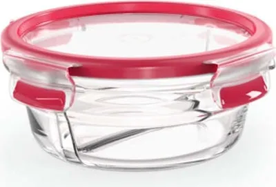 Zdjęcie produktu dla Tefal MasterSeal N10402, Miska, Okrągły, 0,55 l, Czerwony, Przezroczysty, Szkło, 420 °C