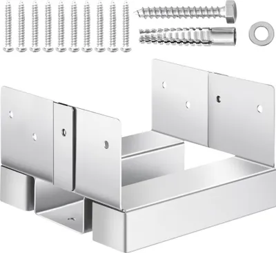 Produktbild von Pfostenträger Innenmaß 139,5x141,5mm 10x - für 139,7x139,7/139,7x152,4mm - Pfostenträger Online Kaufen