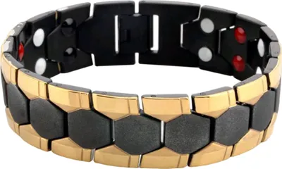 Produktbild von Männer Armband Magnetische Legierung Langlebig Abnehmbare Therapie Armband Täglichen Schmuck-Antikes Gold