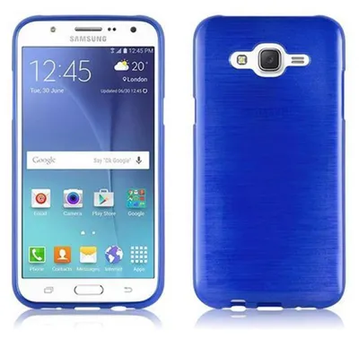 Produktbild von Cadorabo Hülle für Samsung Galaxy J5 2015 Schutz Hülle in Blau Schutzhülle TPU Silikon Etui Case Cover
