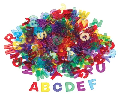 Image de Coloriages - Lettres majuscules colorées, 260pcs.