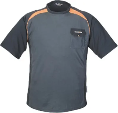 Produktbild von terratrendjob T-Shirt grau/schwarz/orange Gr. M