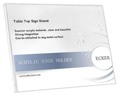 Acryl Tekenhouder A4 Horizontal Menü-Display L-Form Tischständer