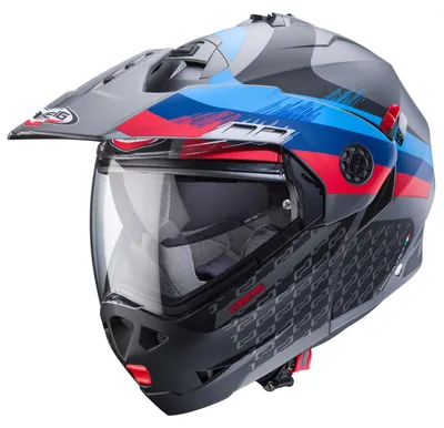 Obrázek produktu pro Přilba Caberg Tourmax X Sarabe, šedá/modrá, S (55/56)