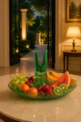 Immagine prodotto di Porta Frutta da Tavolo - Colore Verde Kiwi - Modello Perica