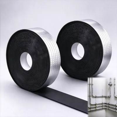 Productafbeelding van 2 stuks buisisolatie, zelfklevend, 5 cm x 10 m, NBR-schuim isolatietape