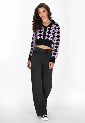 Image de Veste en tricot pour femmes Speedlight - Noir, taille M/L