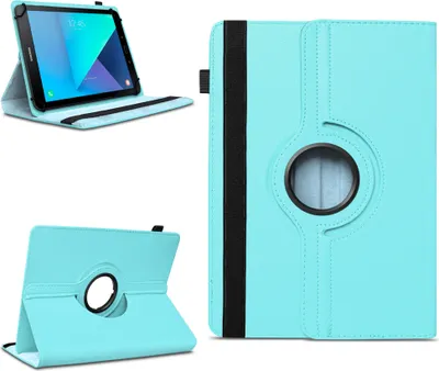 Produktbild von Tablet Hülle Samsung Galaxy Tab S3 9.7 Tasche Schutzhülle Case Cover 360 DrehbarFarben:Türkis