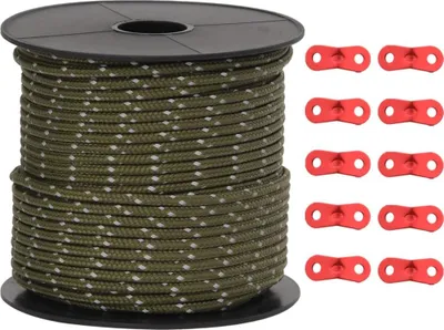 Immagine prodotto di vidaXL Corda per tenda riflettente con tendicorda 50 m 4 mm