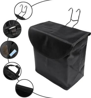 Produktbild von Fahrrad Stoffkorb, Schwarzer Deckelkorb Lenkerkorb, Fahrradtaschen & Fahrradzubehör