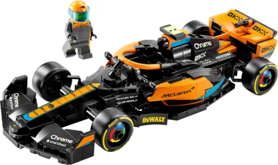 Produktbild von LEGO Speed Champions McLaren Formel 1 Rennwagen 2023, Spielzeug für Kinder ab 9 Jahren, Jungen und Mädchen, die gerne selbstständig spielen, baubares Fahrzeugmodell, Kinderzimmer-Dekoration 76919