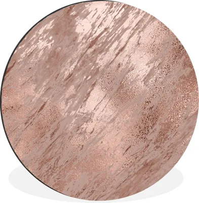 Produktbild von MuchoWow® - Mauerkreis - Wandbilder - Runde Bild - Bild aus Aluminium - Schlafzimmer - Wohnzimmerdekoration - Wand Dekoration