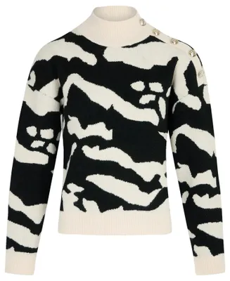 Productafbeelding van Morgan 242-Mfelix trui, beige/zwart, voor dames