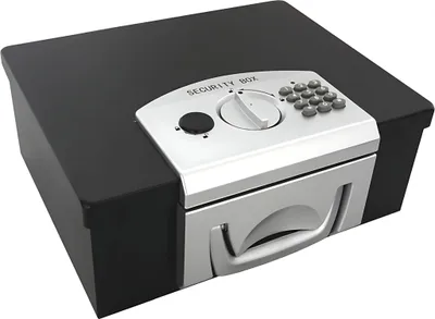 Produktbild von Dokumentenkassette Griff Zylinderschloss und Zahlenschloss, schwarz,