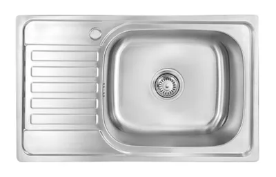 Produktbild von Proaja- 75x45cm kleine Küchenspüle Edelstahl 304 0,8 eckig 1 Becken,Einbauspüle,Spüle Küche Abtropffläche