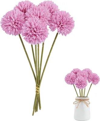 Produktbild von Kunstblumen Set 12 Stück, künstliche Hortensien, realistisch, für Hochzeit, Feier, Tischdekoration
