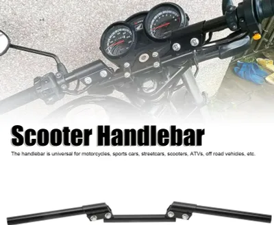 Zdjęcie produktu dla Kierownica motocyklowa 22 mm Uniwersalna regulowana kierownica do samochodu sportowego Streetcar ATV Skuter Pojazd terenowy Czarny