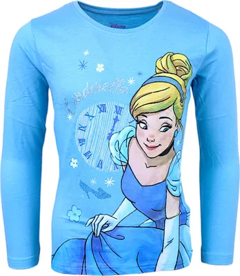 Produktbild von Langarmshirt Disney Princess Cinderella Hellblau 104 cm