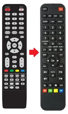 Produktbild von Ersatz Fernbedienung für Caratec CAV190B.2 | CAV190P-D | CAV196DS