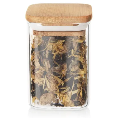 Immagine prodotto di Contenitore in vetro Bambù da cucina ermetico per alimenti sfusi 200 ml