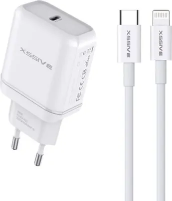 Immagine prodotto di Caricatore rapido 20W e cavo USB Type-C per dispositivi iOS 3A