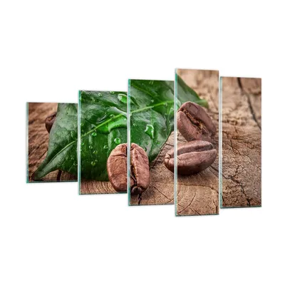 Produktbild von Bilder auf glas - Aroma Kaffee Pflanze Samen - 100x60cm - Glasbilder - Wandbilder - Kunstdruck - zum Aufhängen bereit - Wanddekoration aus Glas - Glas Bilder - Wandbild auf Glas - GEG100x60-2548