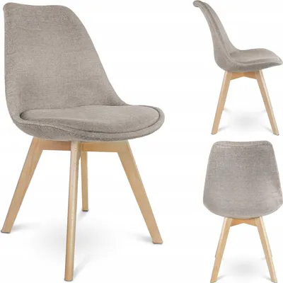 Produktbild von ALTA Esszimmerstuhl beige skandinavisch Stoff 49x55x82 cm Sitzhöhe 44 cm