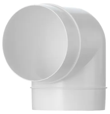 Productafbeelding van 90° PVC hoekaansluiting voor ventilatieslang, Ø 100 mm