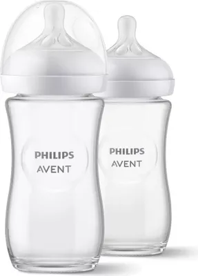 Produktbild von Philips Avent Glas-Flasche 2er Pack Natural Response