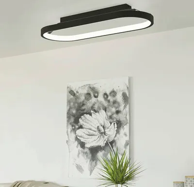Zdjęcie produktu dla Eglo 900631 CODRIALES lampa sufitowa LED 27W 790x300mm czarny biały ciepły biały ściemnialny