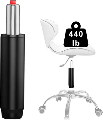 Imagen del producto de Sistema de elevación neumático para sillas de oficina, con ajuste de altura de 270 a 390 mm, capacidad de carga de 200 kg, para uso en oficinas