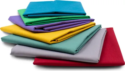 Produktbild von Popeline Baumwollstoff 7er Set Bunt8 Paket Uni 100% Baumwolle Stoffpaket Ö.Tex 100 Nähen Patchwork