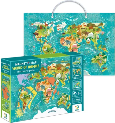 Immagine prodotto di Mappa magnetica del mondo animale
