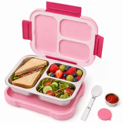 Immagine prodotto di Contenitore per alimenti senza BPA - 950 ml, colore rosa tenue