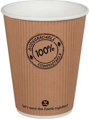 Produktbild von 125x  Thermo Riffelbecher doppelwandig 300ml Ø9cm  -10°C bis 100°C
