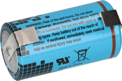Produktbild von Ultralife Lithium UHR-ER26500-H- U-Lötfahne - LSH 14 - C Rundzelle Hochstrom 3,6V 6500mAh
