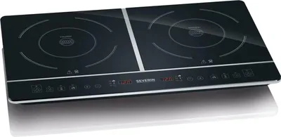 Produktbild von SEVERIN Doppel Kochplatte Induktion für Küche, Büro oder Camping, Hochwertige Herdplatte, Campingkocher zwei Töpfe, schwarz, 3.400 W, DK 1031