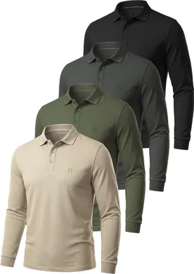 Produktbild von normani 4er Set Herren Langarm Poloshirt