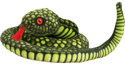 Produktbild von Leantoys Plüsch Schlange Maskottchen Grün 100 cm