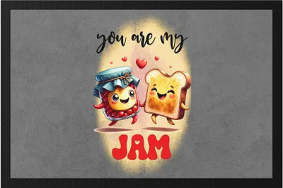 Produktbild von You Are My Jam Lustiger Fußmatte für Marmeladen- und Toastliebhaber Süßes Geschenk