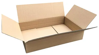 Produktbild von 1x Faltkarton  600x450x(50)-150mm mit variabler Höhe 1-wellig Dickwelle braun