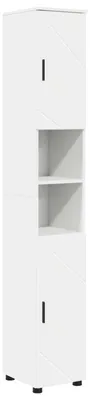 Zdjęcie produktu dla Szafka Łazienkowa z przechowywaniem Biały 30 x 35 x 192 cm