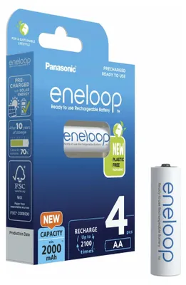 Zdjęcie produktu dla Panasonic | AA | 2000 mAh | 4 szt. | ENELOOP BK-3MCDE/4BE