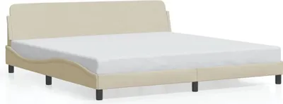 Immagine prodotto di vidaXL Struttura letto "Dover" crema 200x200 cm tessuto